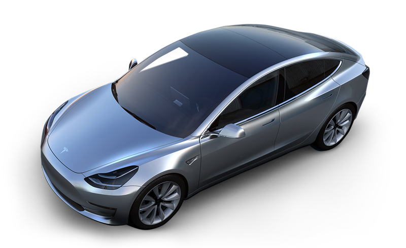 Image of Tesla Model 3 in steel grey
